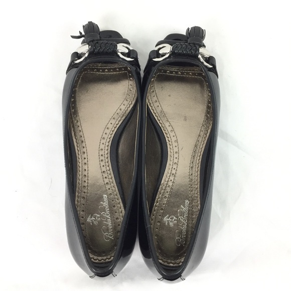 BROOKS BROS | open toe flat tassel open toe patent - Picture 5 of 8